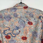 Roller Rabbit Asian Kimono Inspired Long Sleeve Satin Floral Luxury Robe XS/S Photo 3
