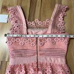 Self Portrait Self-Portrait Pink Lace Floral Flounce Mini Dress - Size US 2- NWT Photo 12