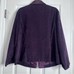 Vintage Deep Purple Velvet Women's Blazer Jacket Size 20W Photo 6