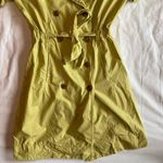 CAbi  Green Safari Trench Coat Dress Size Medium Photo 2