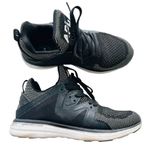 APL TechLoom Ascend Sneaker Shoe Ladies 8 Black Shine Chrome Run Gym Walking Photo 0