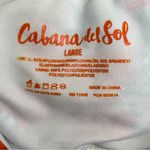 Cabana Del Sol Women’s  Floral Tropical Print‎ Ruffle Bikini Top Size Large Photo 1