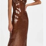 Voge Boutique New Gorgeous Vouge Brown Sequin Maxi Dress  Photo 1