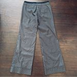 Women's Classic Black & White Pin Striped Wide Leg Dress Pants | Size: 5/6 Photo 6