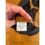 Angie FAUX SUEDE SNAP FRONT MINI SKIRT SCALLEPED HEM SIZE SMALL Photo 3