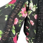 Haute Project Floral Black Pink Adjustable Off Shoulder Size S NWT Photo 3