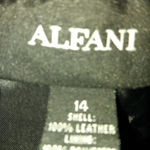 Alfani  14 Black Suede Pants Plus Photo 3