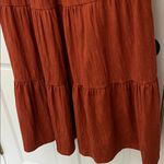 Maeve Gillian Cap Sleeve Tiered Burnt Orange Maxi Dress - Size Small Photo 6