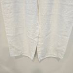 Flax  white linen wide leg cropped pants Lagenlook Minimalist Boho Photo 5