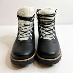 Bernardo Anthropologie Wiley Sherpa Lace Up Rubber Rain Boot in Black Women's 6 Photo 2