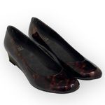 Stuart Weitzman new  ᪥ Nusimple Patent Demi Wedge Heel Loafer ᪥ Cognac Tortoise 7 Photo 8