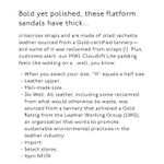 Madewell Maeva Black Leather Chunky Platform Crisscross Sandals Shoes womens 9 Photo 13