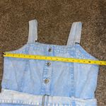 Hurley Juniors Light Blue Denim Button-Down Mini Dress Sz Large Photo 3