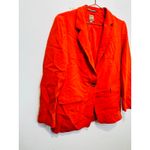 BOSS Burnt Orange Long Sleeve Tie Waist Oversized Blazer Jacket Size US 6 Photo 4