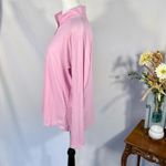 IBKUL Textured Solid UPF50+ 1/4 Zip Long Mesh Sleeve Sun Shirt in Soft Pink~XL💛 Pink Photo 5