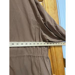 Women’s MATTEAU Organic Cotton Lagenlook Channel Shirtdress In Cinnamon Size 10 Brown Photo 9