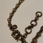 J.Crew Signed  Antique Brass Tone Multi Color Rhinestone Costume Bib Necklace Photo 8