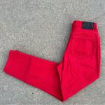 Vintage 90s red high rise taper leg mom jeans Size 28 Photo 0