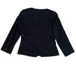 Weekend Max Mara Women’s Black Cropped Y2K 3/4 Length Sleeve Pocket Black Blazer Size XS Photo 4