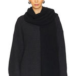 American Vintage East Scarf in Noir One Size New Unisex Wrap Photo 0