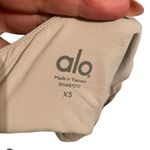 Alo Yoga Size XS Glitter Bralette Sports Bra Beige Gold Metallic Sparkle Lounge Photo 3