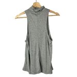 Free People  Gray Topanga Mock Neck Swing Tank Top S Photo 2
