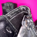 Clarks Mascarpone Cafe Black Leather High Ankle Heeled Moto Boot Sz 9.5 Photo 7