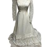 Vintage Bianchi wedding gown long sleeves Photo 2