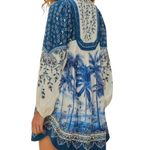 Farm Rio Palm Tree Beach Off-White Mini Dress NWT Photo 3