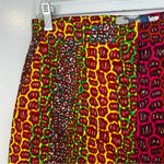 NWT Ohema Ohene Dee Print Clash High Waisted Trousers Colorful Animal Size US 4 Pink Photo 4