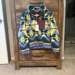 Wrangler NWT XS Colorful Geometric Fleece Jacket Photo 8