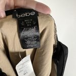 Bebe  Dress Y2K Black‎ Bodycon Women's Size M/L Mesh Drama Sides Made in USA NWT Photo 7