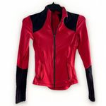 Lululemon Forme Jacket Womens 4 Athleisure Full Zip Stretch Luon Mesh‎ Vents Red Photo 0