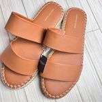 American Eagle  Outfitters Women's Cognac  Double Strap Low Heel  Sandals Sz 10 Photo 0