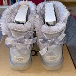 UGG  Mini Bailey Bow Swirl Grey Boots Photo 8