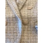 L'Agence  Brooke Double Brested Crop boucle Blazer in ivory ecru tweed style 0 Photo 3