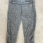 Tangerine NWOT  cropped leggings with ruched zipper bottom. Sz M Photo 0