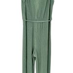 Oddy Sage Green Plisse Sleeveless Jumpsuit size 2X Belted NWT Photo 9