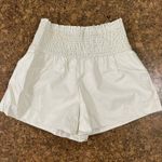 TCEC white faux leather shorts Photo 0