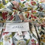 The Great 100% silk hyacinth puff sleeve midi maxi dress floral cottagecore 0 Green Size XS Photo 4