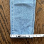 Stradivarius  Distressed Mom‎ Jeans High Waist Ripped Denim Light Wash Size 02 Photo 9