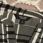 Vera Wang Simply Plaid Detailed Button Up Flannel Half Shirt Pullover Photo 1