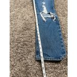 Levi's levi’s premium denim wedgie straight button fly distressed ripped jean womens 25 Photo 8