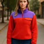 Polly & Esther NWT  Color Block Fleece Jacket Photo 0