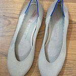 Rothy's Beige and Blue Trim Flats Tan Size 7 Photo 0