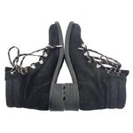 Sam Edelman  Darrah Lug Sole Fashion Hiking Lace Up Boot Black Suede Wool Size 8 Photo 9