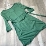 Ruehl Y2K Henley babydoll tunic top womens Green (medium) vintage 2000s casual Photo 4