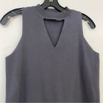 The Impeccable Pig  Grey Sweater Dress with Cut Out V Neck Photo 2