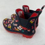 Joules Wellibob Women's Floral Print Navy‎ Red Ankle Rain Boots Size US 7 Blue Photo 8