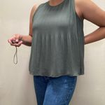 ZARA Flowy Olive Tank Photo 0